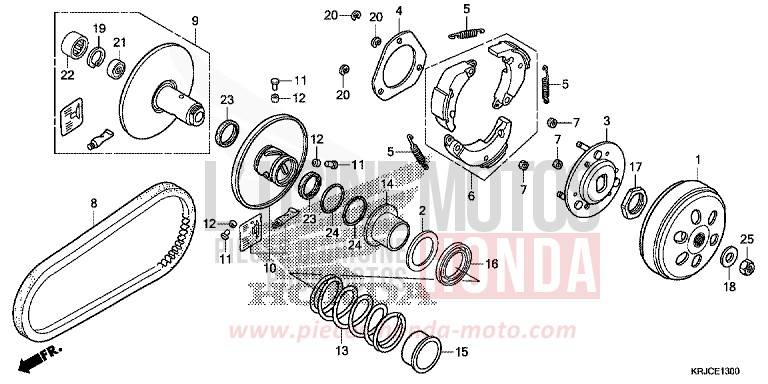 DRIVEN FACE for S-Wing ABS PEARL NIGHTSTAR BLACK (NHA84) from 2012